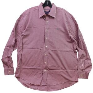 Vineyard Vines Shirt Mens Large Red‎ Gingham Button Down Preppy Academia Career